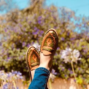 Mexican leather huaraches